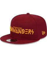 Men's New Era Burgundy Washington Commanders Word 9FIFTY Snapback Hat