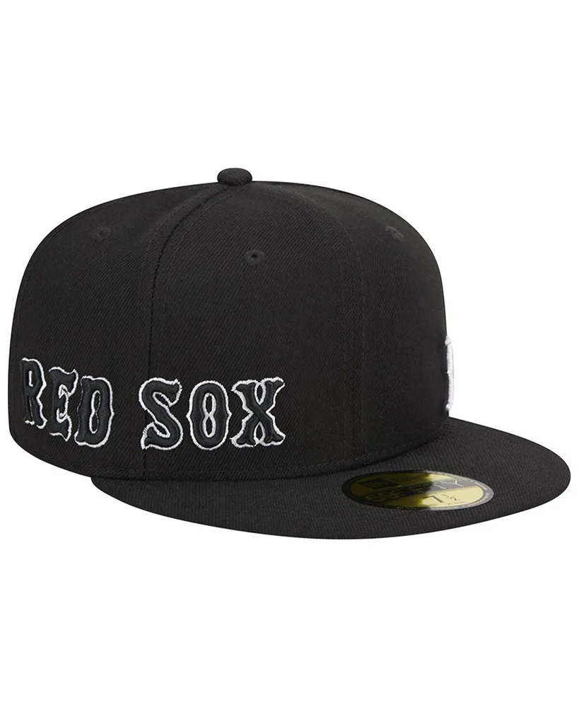 Men's New Era Black Boston Red Sox Jersey 59FIFTY Fitted Hat