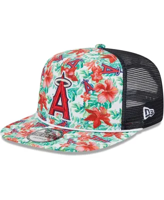 Men's New Era Los Angeles Angels Tropic Floral Golfer Snapback Hat