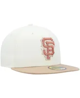 Men's New Era Cream San Francisco Giants Chrome Camel Rust Undervisor 59FIFTY Fitted Hat