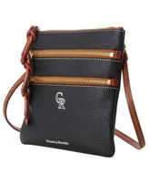 Women's Dooney & Bourke Colorado Rockies Pebble Triple-Zip Core Crossbody Purse