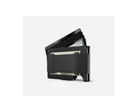 The Ridge Titanium Matte Black: Cash Strap Wallet