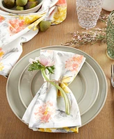 Martha Stewart Amber Floral Napkin Set of 4, 19" x 19"