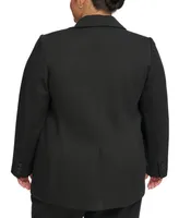 Calvin Klein Plus Notched-Collar One-Button Jacket
