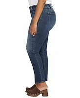 Silver Jeans Co. Plus Elyse Mid Rise Comfort Fit Straight Leg