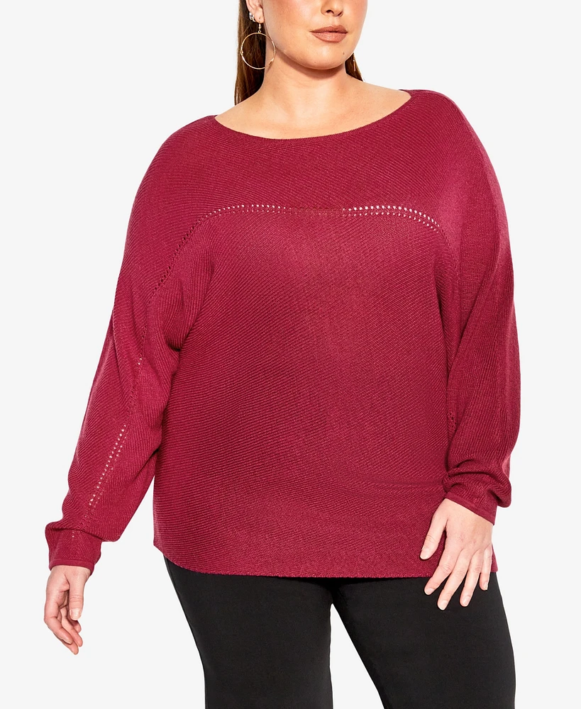 City Chic Women's Romance Sweater