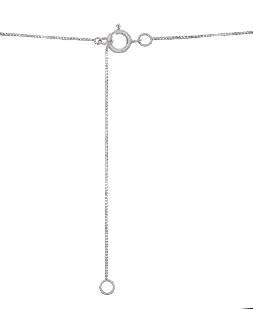Diamond Graduated Three-Stone Pendant Necklace (1 ct. t.w.) in 14k White Gold or 14k Yellow Gold, 18" + 2" extender