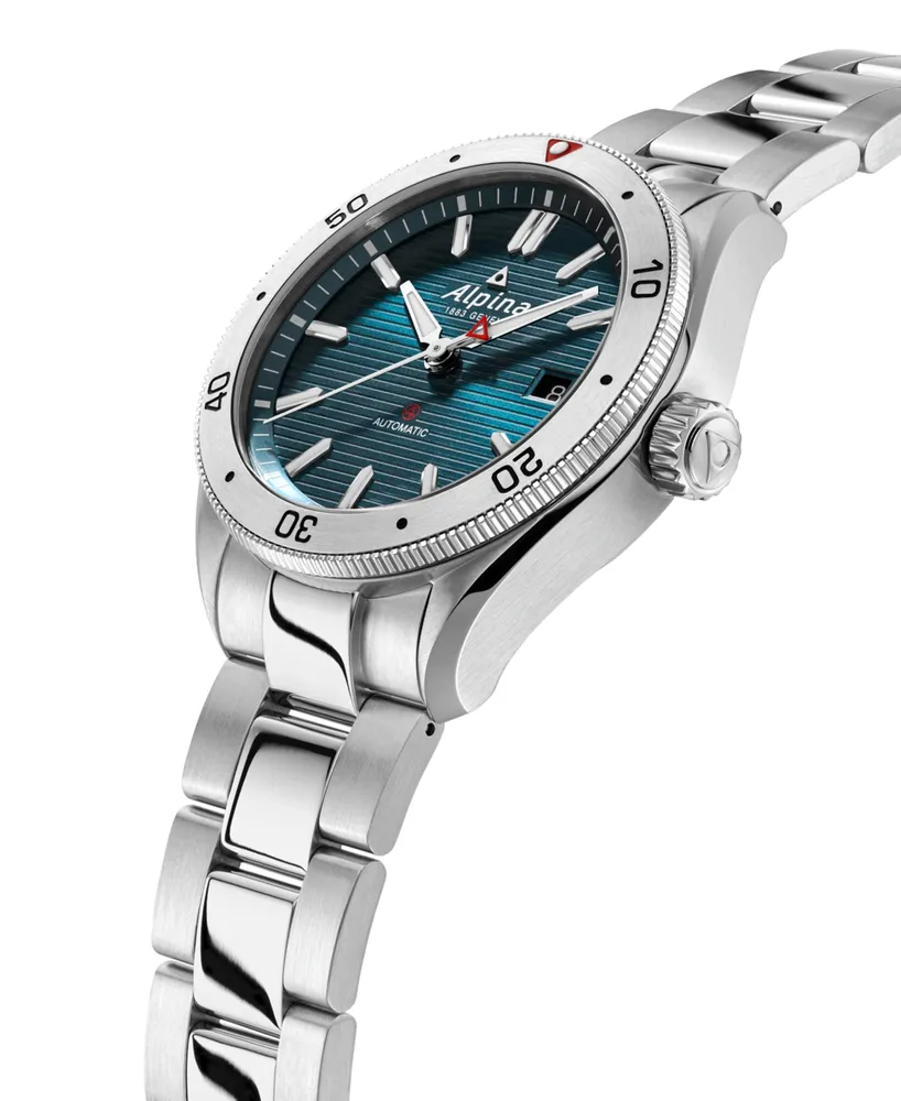 Alpina Men's Swiss Automatic Alpiner Stainless Steel Bracelet Watch 40mm - Silver
