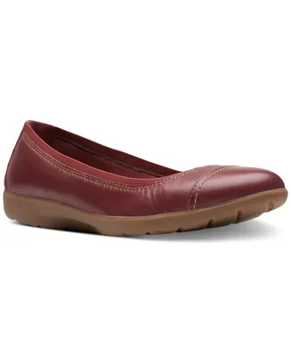 Clarks Women's Meadow Opal Cap-Toe Comfort Flats