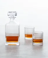 Fortessa NoHo Clear Decanter 25.4 oz, Dof (double old fashioned) 9.85 oz Set