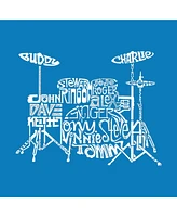 Drums - Small Word Art Tote Bag