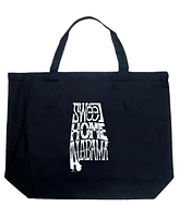 Sweet Home Alabama - Large Word Art Tote Bag