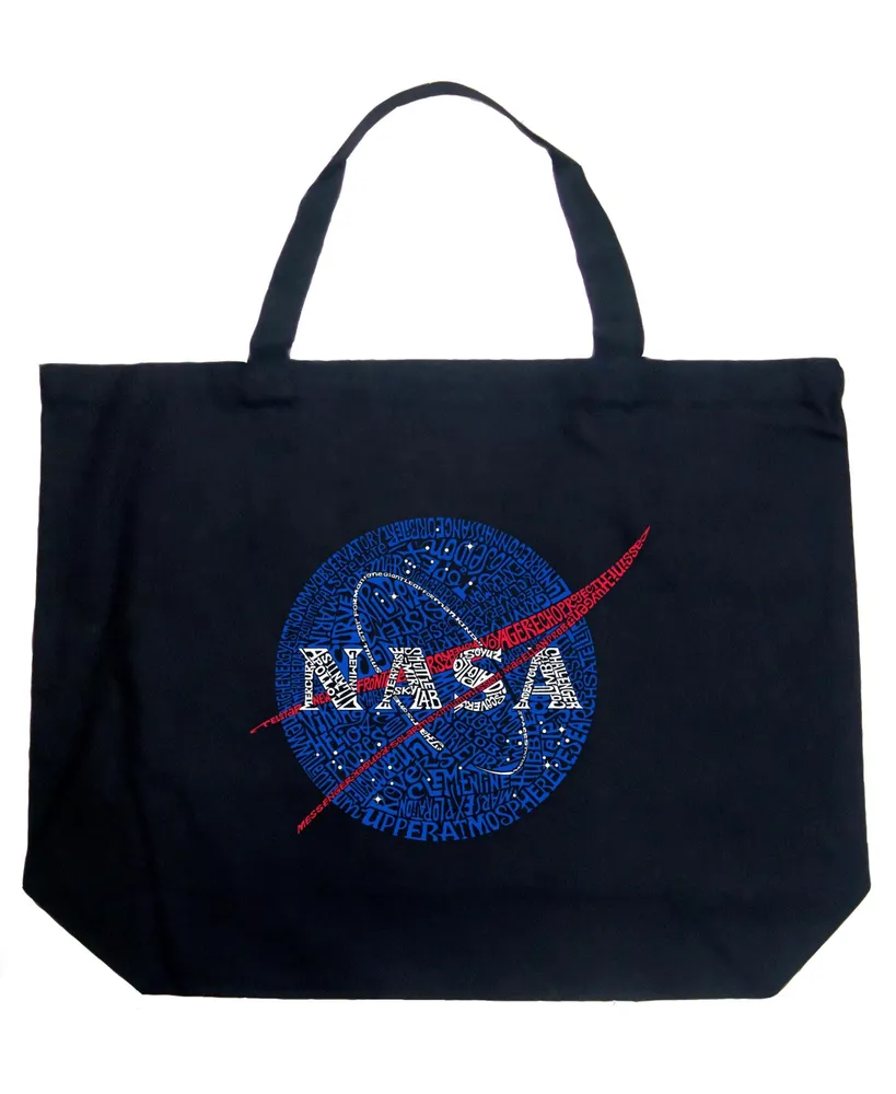 Nasa Meatball - Large Word Art Tote Bag