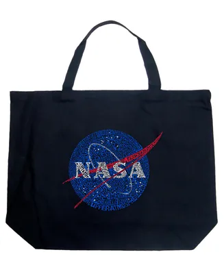 Nasa Meatball - Large Word Art Tote Bag