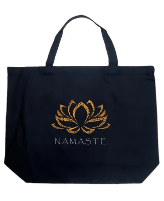 Namaste - Large Word Art Tote Bag