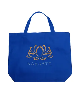 Namaste - Large Word Art Tote Bag