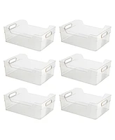 Oggi 6 Piece Cabinet, Drawer High Wall Storage Bin Set