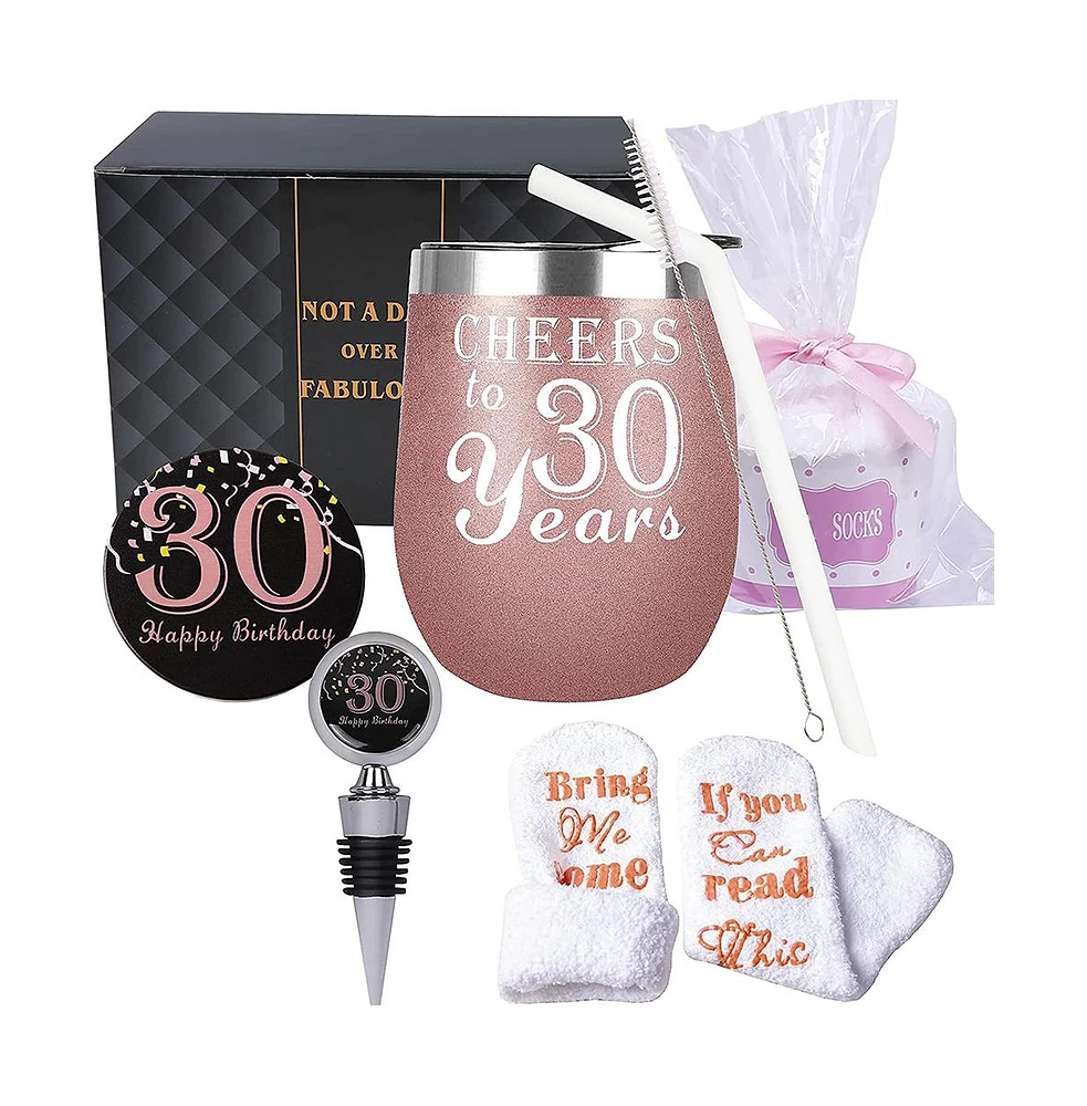 Meant2tobe 30th Birthday Gifts for Women, 30 Years Old Presents, Dirty 30 Gift Ideas, Celebratory Items for 30 Year Old Woman, Memorable and Unique 30