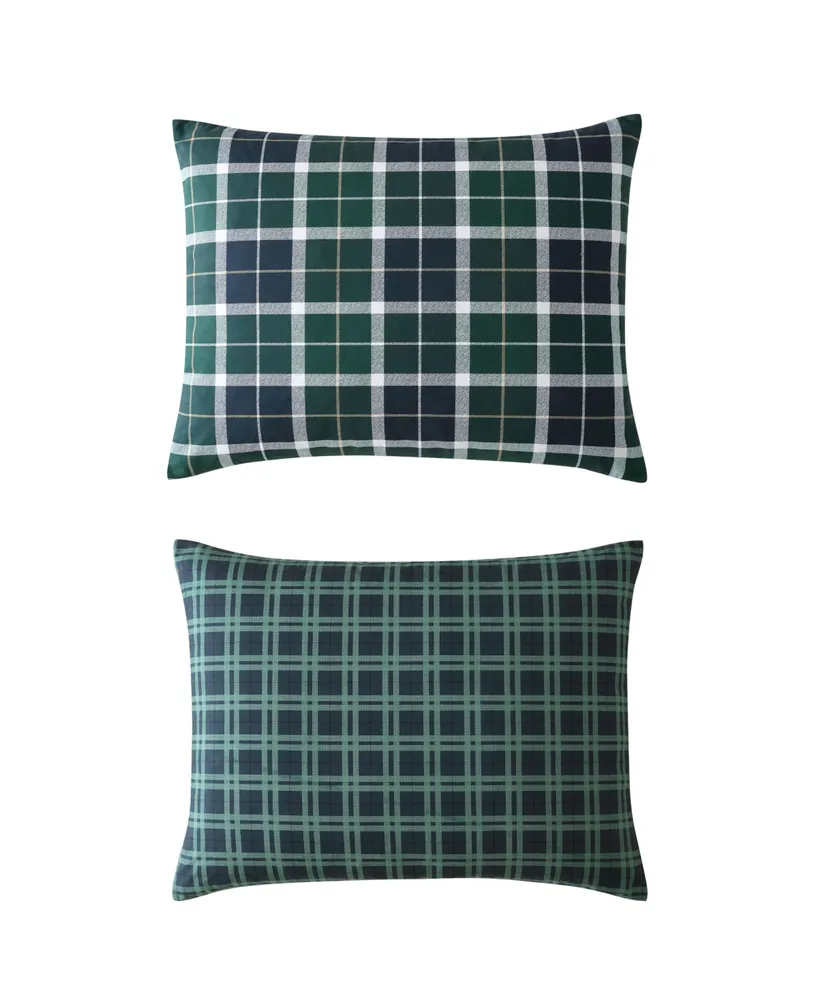 Nautica North Sail Plaid Brushed Microfiber Piece Duvet Cover Set