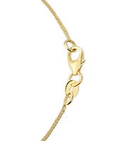 Textured Open Heart 18" Pendant Necklace in 10k Gold