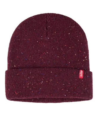 Levi's Men's Speckled Donegal Rib Knit Cuffed Beanie