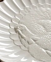 Lenox French Perle Carved Turkey Platter