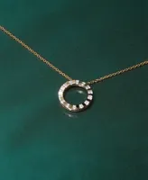 Audrey by Aurate Diamond Circle 18" Pendant Necklace (1/6 ct. t.w.) in Gold Vermeil, Created for Macy's