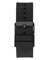 Guess Men's Multi-Function Black Silicone Watch 48mm
