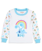 Blue's Clues Toddler Boys Nickelodeon Rainbow Sleep Raglan Pajama Set