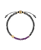 Karma and Luck Blessed Equilibrium - Amethyst Lotus Hematite Health Bracelet