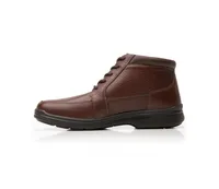 Men´s Brown Leather Lace-Up Boots By Flexi