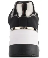 Dkny Kaden Lace-Up Zip Wedge Sneakers