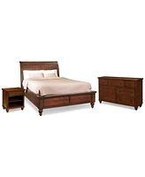 Cambridge Queen Sleigh Bed 3pc (Bed + Dresser + Nightstand)