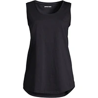 Lands' End Women's Petite Supima Cotton Tunic Tank Top