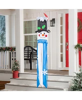 Evergreen Sculpted Snowman Windsock