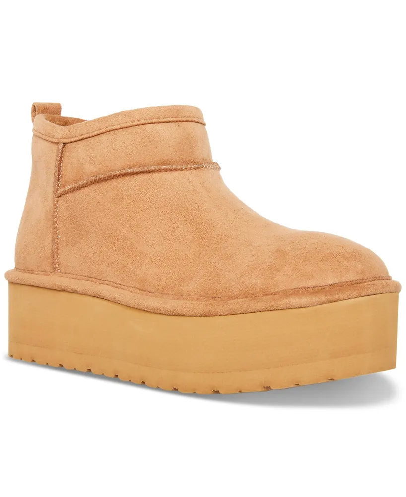 Madden Girl Embracce Cozy Mini Platform Booties
