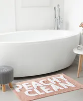 Jessica Simpson Peachy Clean Cotton Bath Rug, 20" x 32"