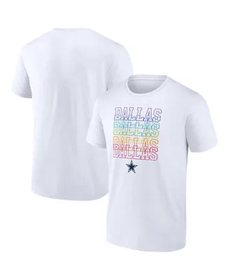 Men's Fanatics White Dallas Cowboys City Pride Logo T-shirt