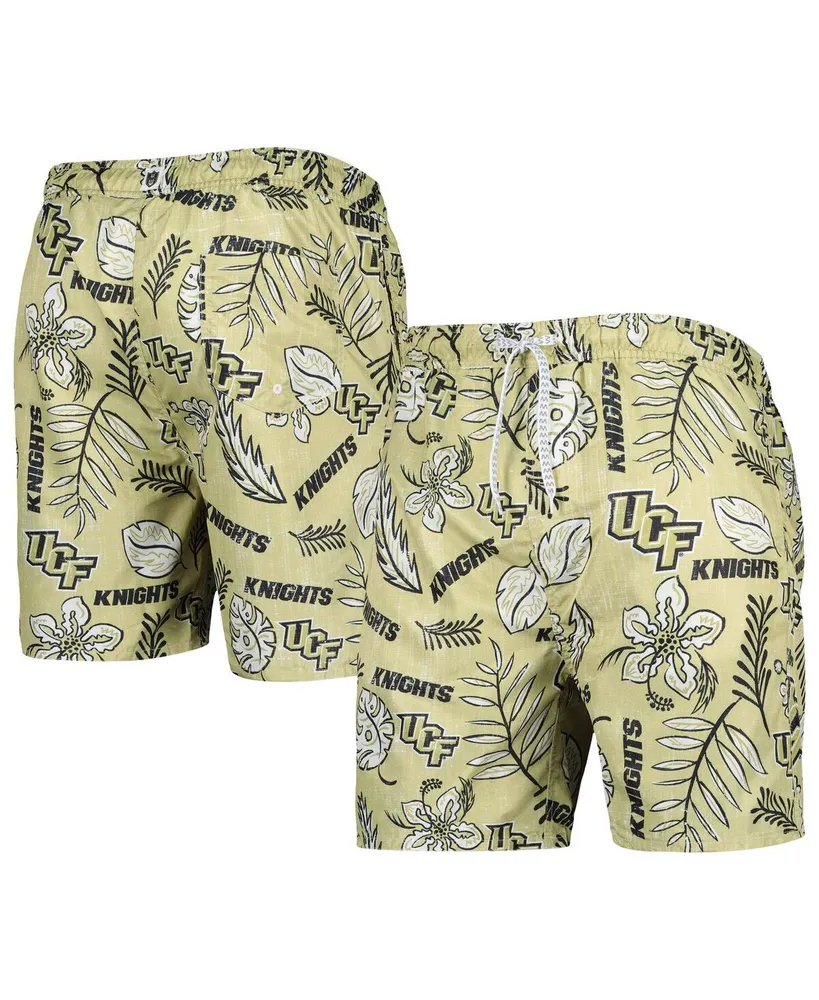Wes & Willy Men's Wes & Willy Navy Midshipmen Vintage-Inspired Floral Swim  Trunks