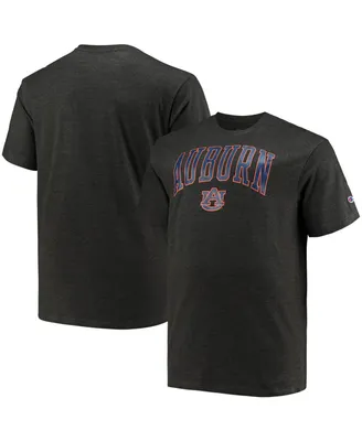 Men's Champion Charcoal Auburn Tigers Big and Tall Arch Over Wordmark T-shirt