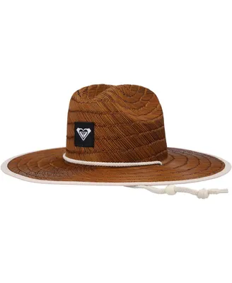 Women's Roxy Brown Tomboy Straw Lifeguard Hat