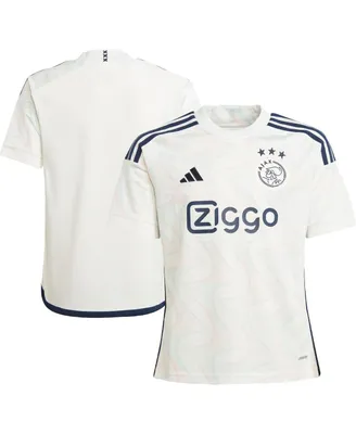 Big Boys adidas White Ajax 2023/24 Away Replica Jersey