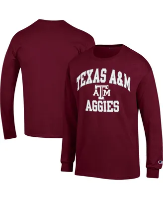 Men's Champion Maroon Texas A&M Aggies High Motor Long Sleeve T-shirt