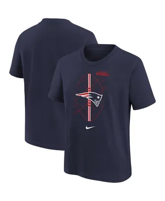 Preschool Boys and Girls Nike Navy New England Patriots Icon T-shirt