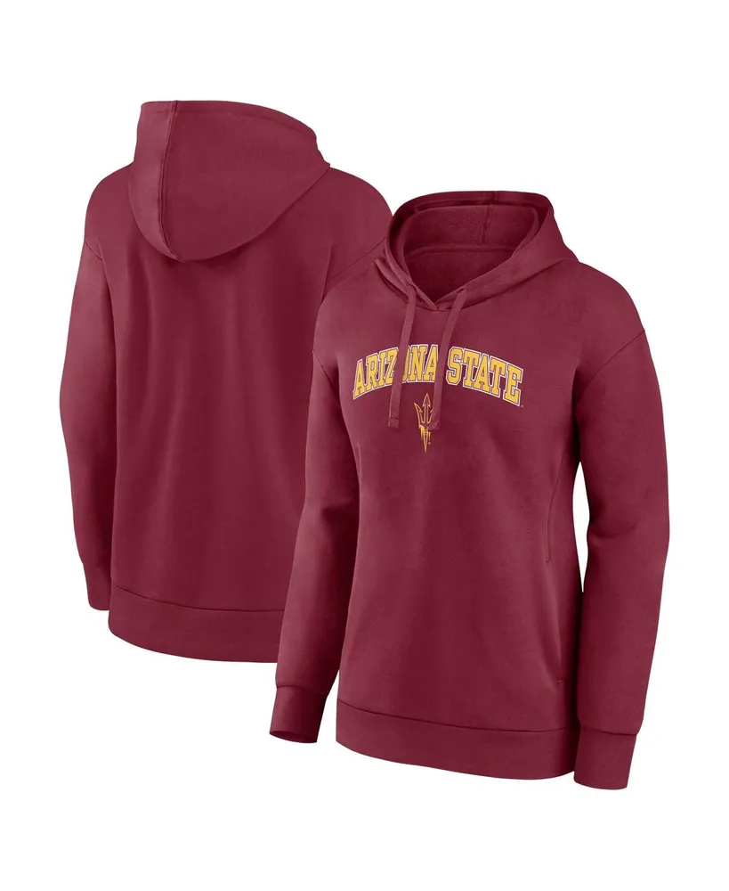 Women's Fanatics Maroon Arizona State Sun Devils Evergreen Campus Pullover Hoodie