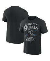 Men's Darius Rucker Collection by Fanatics Black Kansas City Royals Beach Splatter T-shirt