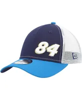 Men's New Era Navy, Blue Jimmie Johnson 9FORTY Trucker Adjustable Snapback Hat