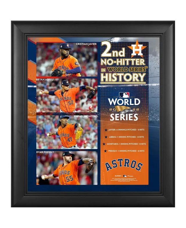 Jeremy Peña Houston Astros Framed 16 x 20 2022 World Series MVP Collage with A Piece of Game-Used Dirt - Limited Edition 500