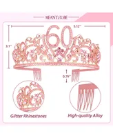 60th Birthday Sash and Tiara Set for Women