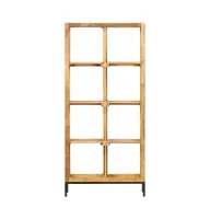 vidaXL Bookshelf 31.5"x9.8"x68.9" Solid Mango Wood